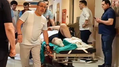 Bursa’nın İnegöl ilçesinde meydana gelen talihsiz kazada, çim biçme makinesiyle