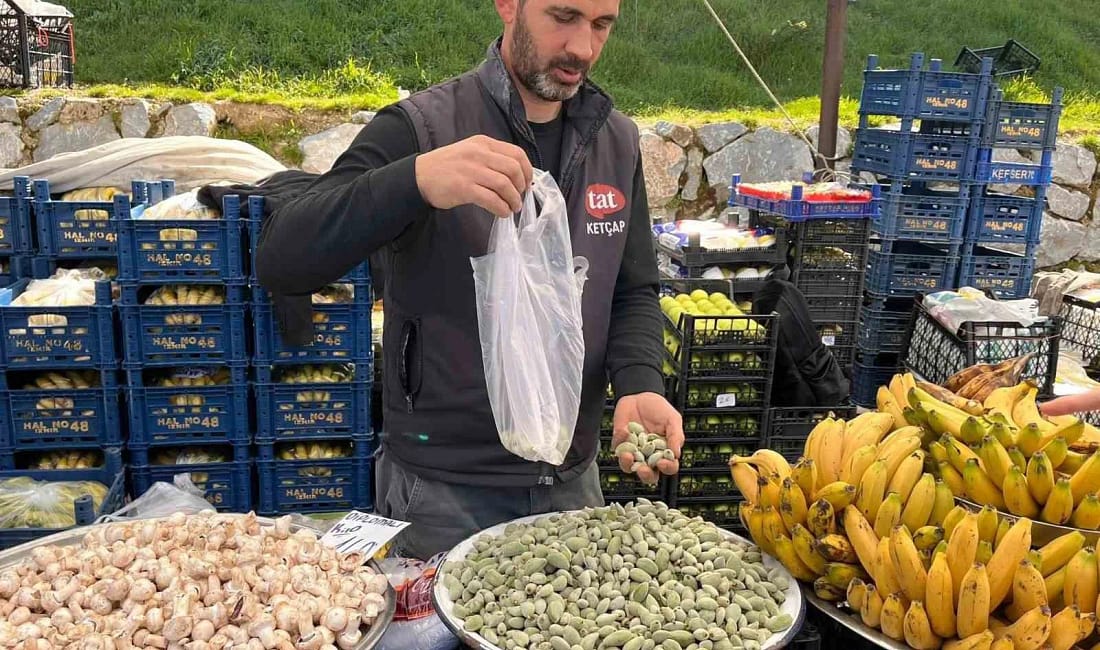 Datça çağla bademi pazarda kilosu bin lira Datça’nın meşhur çağla bademi sezonun ilk ürünü olarak Yatağan Çarşamba