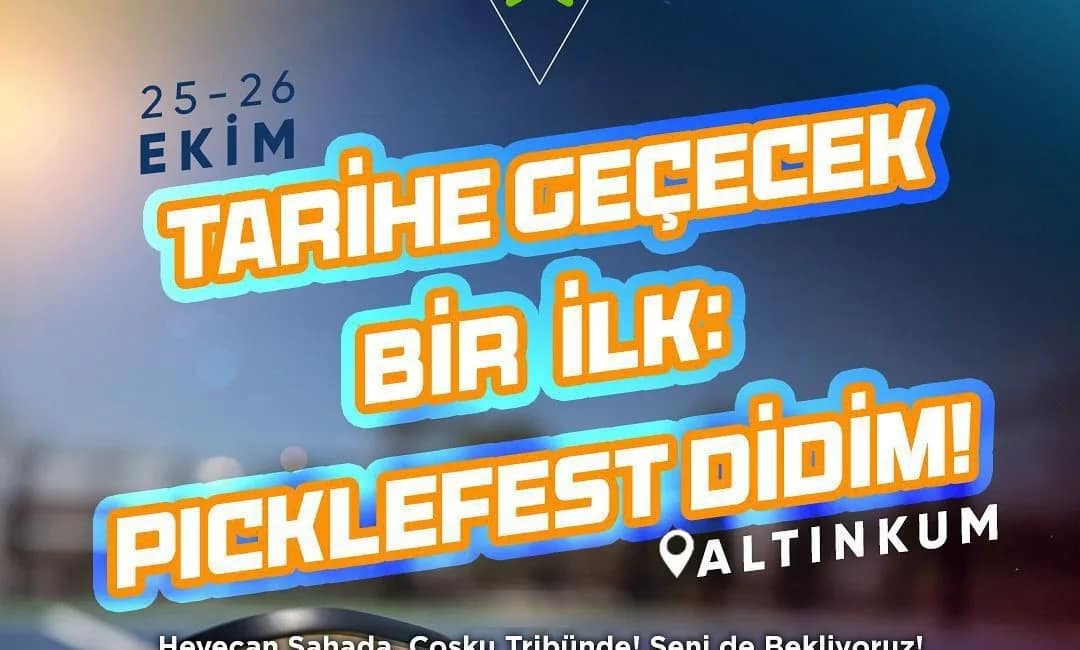 PickleFest Didim başlıyor: Spor, eğlence ve enerji Altınkum’da buluşuyor Didim Belediyesi’nin katkılarıyla düzenlenen PickleFest Didim, 25-26 Ekim tarihlerinde Altınkum’da