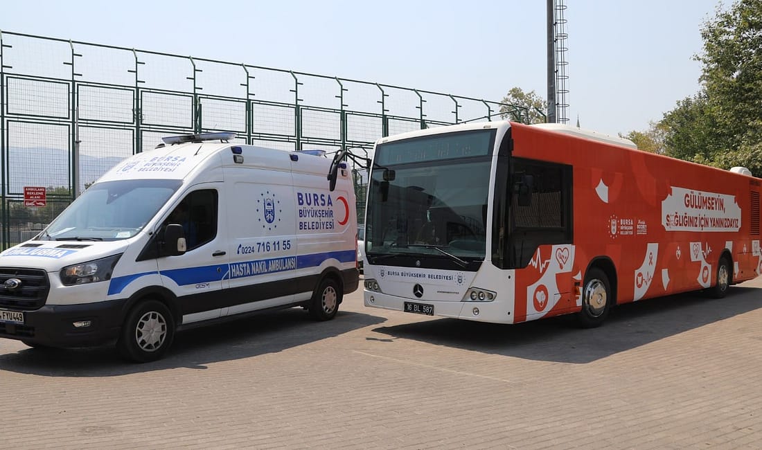 Bursa’da sağlık otobüsü hizmete girdi Bursa Büyükşehir Belediyesi, tarım işçileri başta olmak üzere kırsalda yaşayanlara