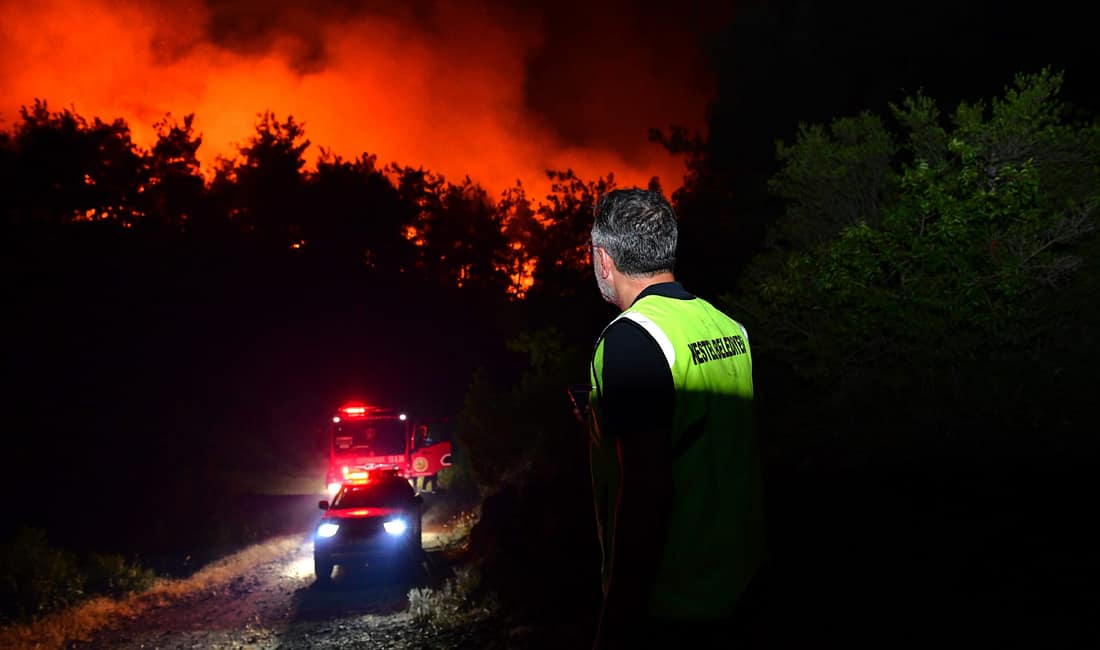 Kestel’de topyekün seferberlik Kestel Belediyesi, 27 Temmuz 2025 tarihinde Ağlaşan Köyü’nde çıkan orman