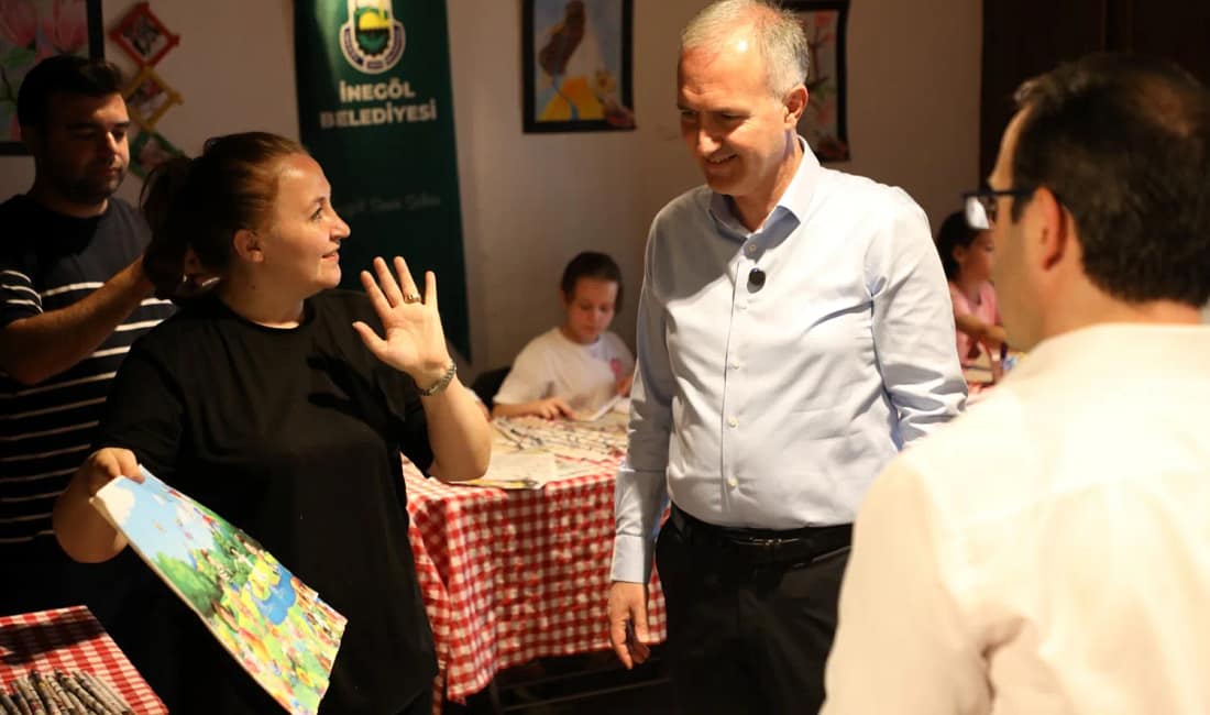 İnegöl’de yaz sanat şöleni İnegöl Belediyesi yaz tatilinde düzenlediği ücretsiz Sanat Atölyesi etkinlikleriyle çocukların