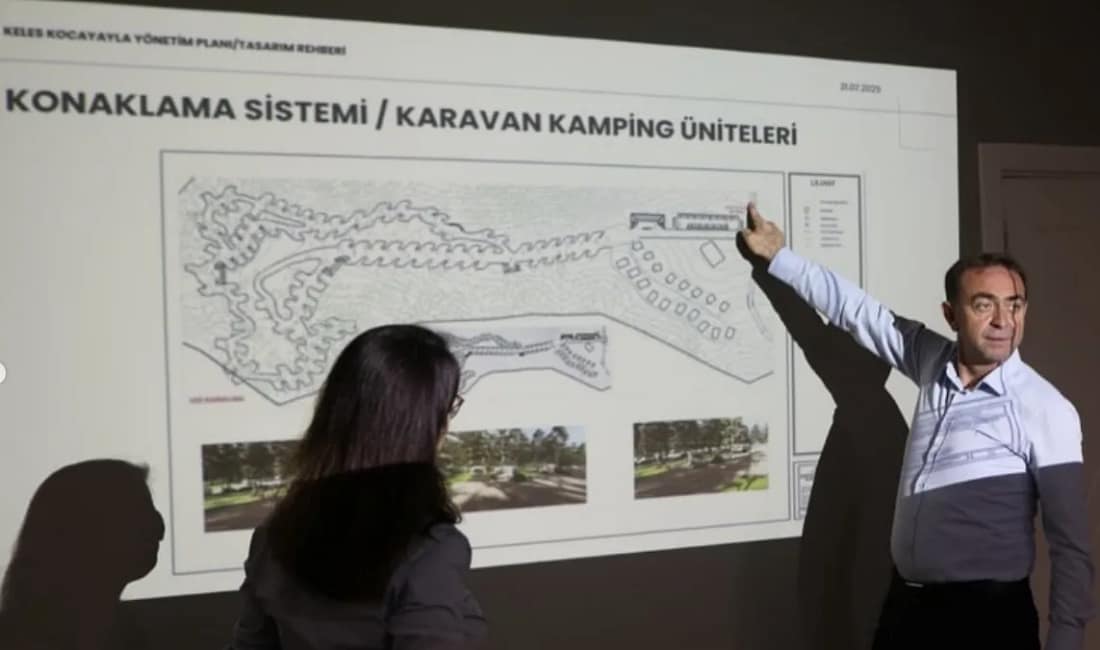 Keles’te Kocayayla’nın geleceği masaya yatırıldı Keles’te Kocayayla Yönetim Planı için düzenlenen toplantıya Kaymakam Yolal, Başkan