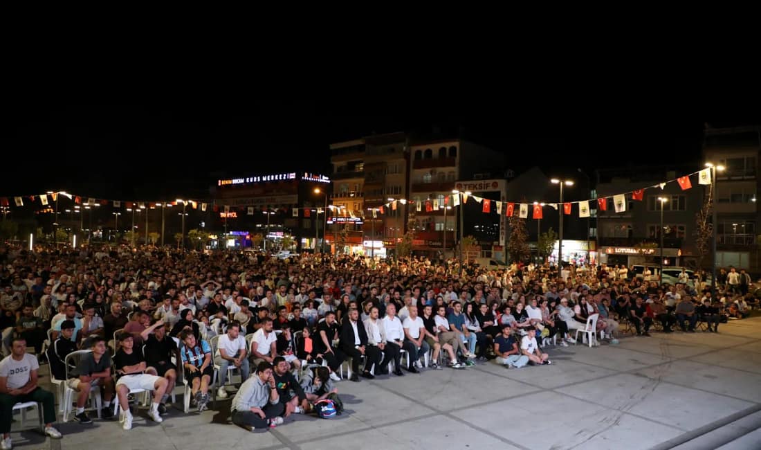 İnegöl’de 12 Dev Adam heyecanı A Milli Basketbol Takımımızın Avrupa Şampiyonasında Almanya ile karşılaştığı final