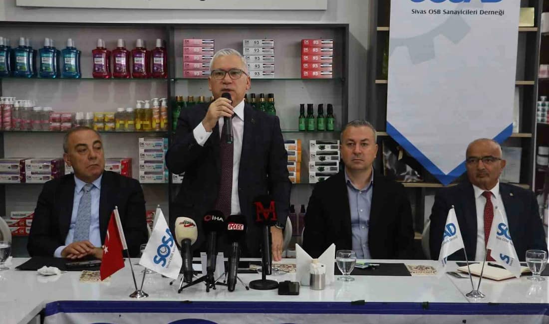 Sivas OSB’de doluluk oranı yüzde 99’a ulaştı Sivas Valisi Yılmaz Şimşek, OSB’nin doluluk oranının yüzde 99’a ulaştığını,