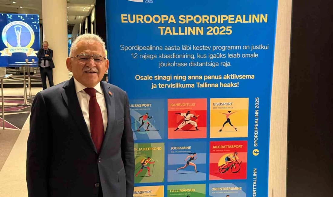 Kayseri, Tallinn’de “Dünya Spor Başkenti” için diplomasi trafiğinde Kayseri Büyükşehir Belediye Başkanı Memduh Büyükkılıç, Tallinn Büyükelçisi Başak Türkoğlu’nu