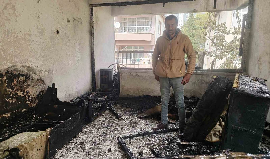 Talas Belediyesi’nden evi yanan aileye sıcak destek İHA’nın “Evi yanan baba yardım bekliyor” haberi sonrası Talas Belediyesi,