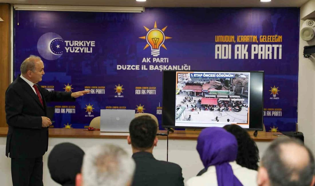 Düzce’de 1,7 milyarlık içme suyu yatırımı ve yeni kent meydanı Düzce Belediye Başkanı Dr. Faruk Özlü, Cedidiye Kent Meydanı ve