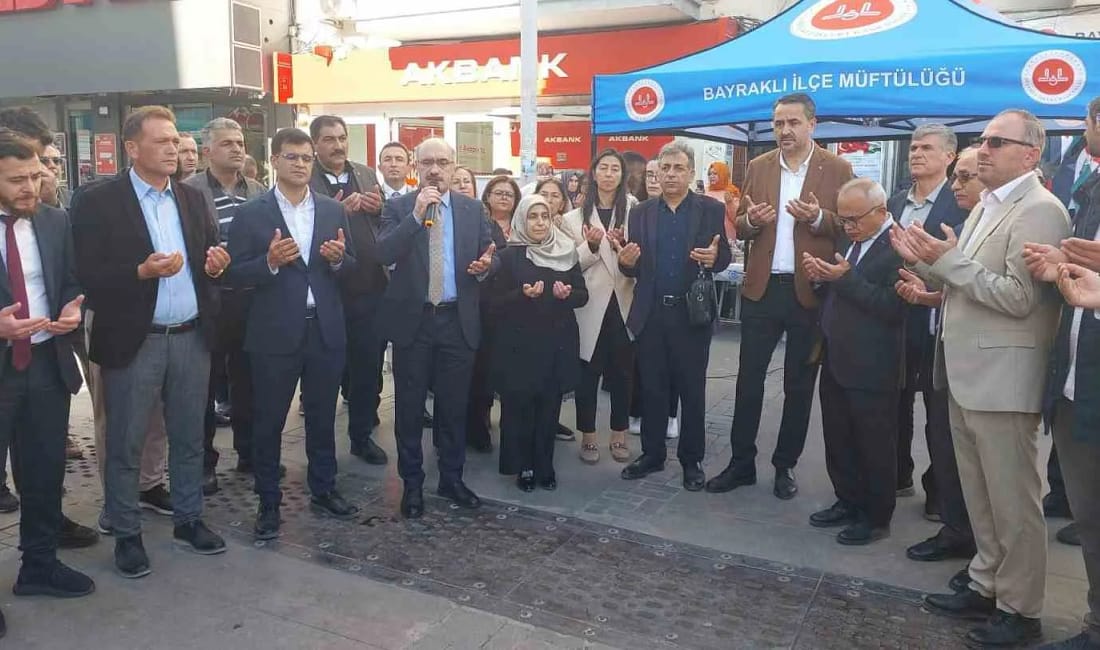 Bayraklı Müftülüğü Gazze için yardım sergisi açtı İzmir Bayraklı Müftülüğü, Gazze’de iki yıldır süren soykırıma dikkat çekmek
