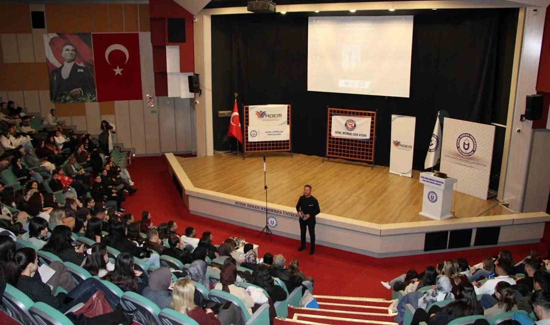 ADÜ’de diksiyon ve topluluk önünde konuşma eğitimi yoğun ilgi gördü ADÜ ADEM ve Genç Liderler Topluluğu’nun düzenlediği etkinlikte Öğr. Gör.