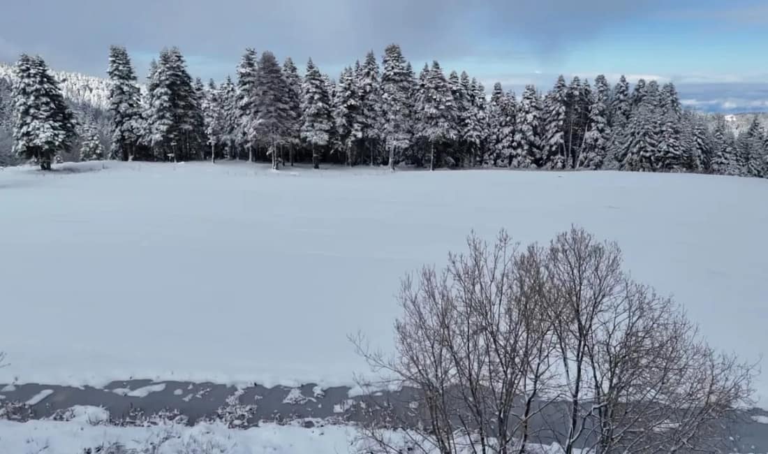 Uludağ’da kar kalınlığı günler içinde eridi Aralık ayının ilk gününde 10 santimetre olarak ölçülen kar kalınlığı