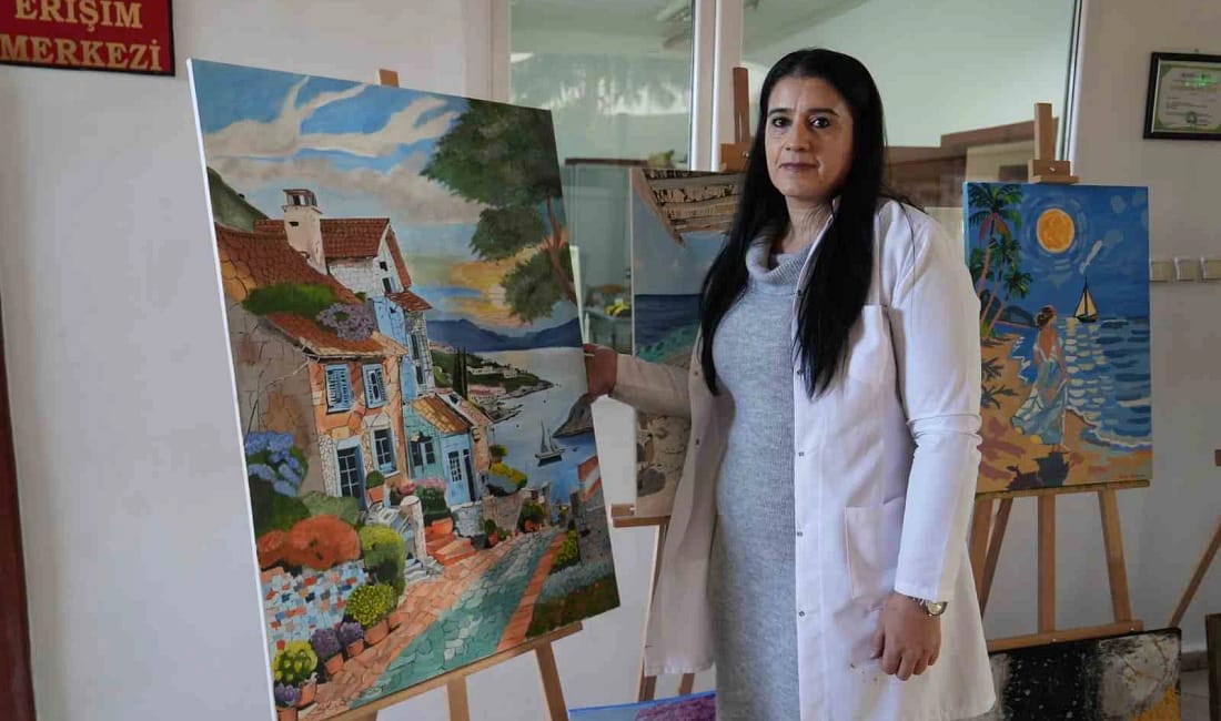 Resimle hayata tutundu ağır travmaları sanatla aştı Niğde’de Selda Güneş, yaşadığı derin acıların ardından resim yaparak yeniden