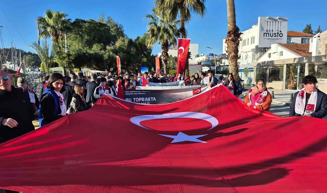Sarıkamış şehitleri Bodrum’da yürüyüşle anıldı Sarıkamış Harekatı’nın 111’inci yılı dolayısıyla Bodrum’da düzenlenen anma yürüyüşünde 120