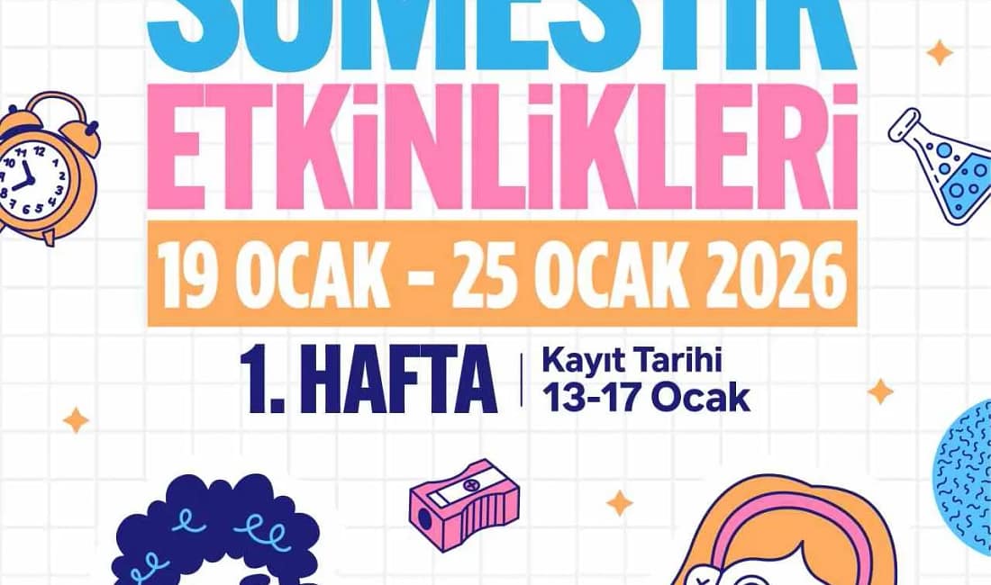 Küçükçekmece’de sömestir tatili dopdolu geçecek Küçükçekmece Belediyesi 19 Ocak-1 Şubat tarihleri arasında atölyeler geziler spor
