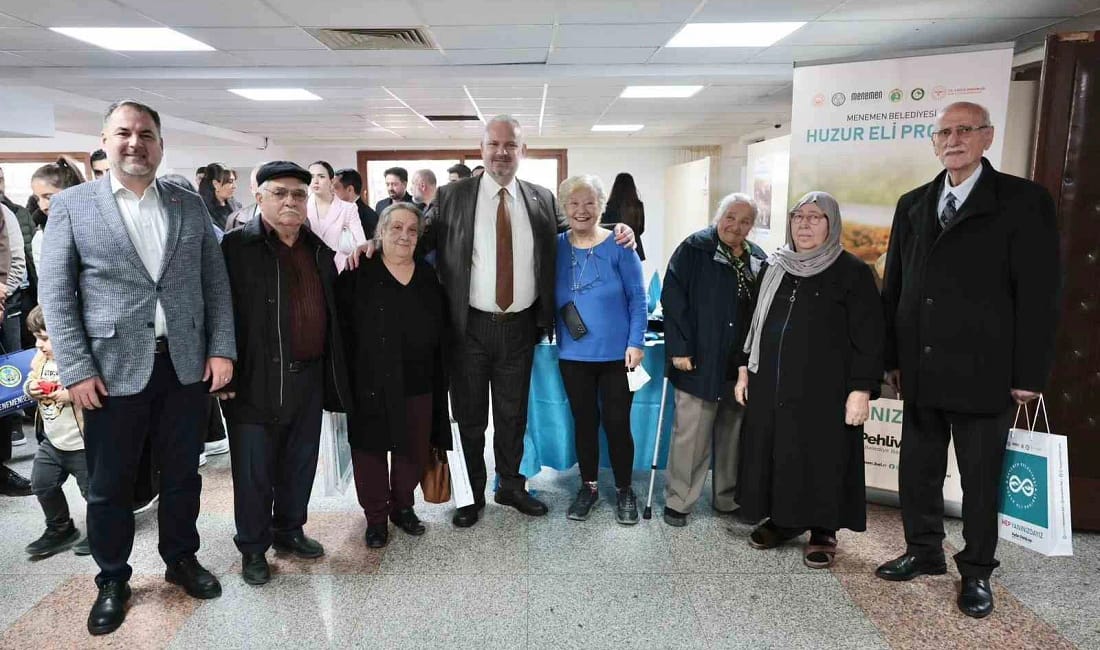 Menemen’de yaşlılara kapsamlı destek başlıyor Menemen Belediyesi’nin hayata geçirdiği Huzur Eli Projesi ile 65 yaş