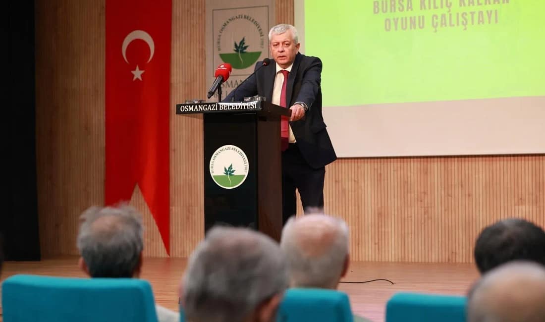 Bursa’nın dünyaca ünlü değeri Osmangazi’de konuşuldu Osmangazi Belediyesi, Bursa’nın simgelerinden olan Kılıç-Kalkan Oyunu’nun korunması ve gelecek