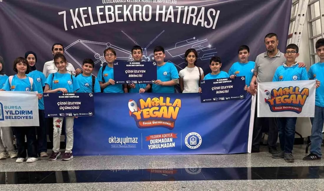 Yıldırım’ın gençleri zirvede 7. Uluslararası Kelebek Robot Olimpiyatları’na damga vuran Molla Yegan Çocuk