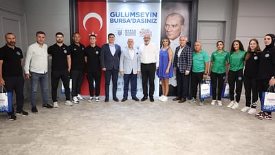 Avrupa ve dünya çapında başarı kazanan Bursa Büyükşehir Belediyesporlu sporcular,