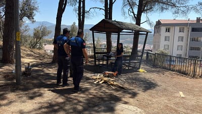 Gemlik Belediyesi, yangın riskine karşı piknik alanlarında ateş ve mangal