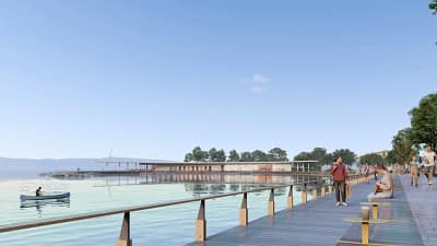 Bursa Büyükşehir Belediyesi, Mudanya’da İstasyon Caddesi ve sahil düzenleme çalışmalarında