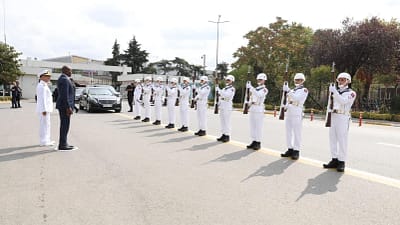 Gabon Cumhurbaşkanı Brice Clotaire Oligui Nguema, İstanbul Tersanesi Komutanlığı’nı ziyaret