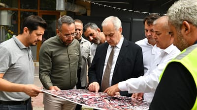 Mustafakemalpaşa’nın en önemli ulaşım arterlerinden biri olan Bursa Caddesi, altyapı