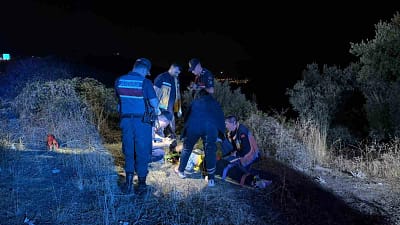 Bursa'da motosiklet kazasında yaralanan sürücü, 40 dakikalık arama kurtarma çalışmasının