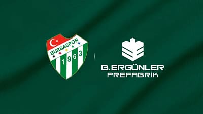Bursaspor, 2025-2026 sezonunda kol bölgesi için B. Ergünler Prefabrik ile