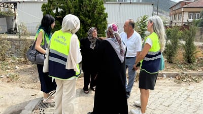 Bursa Büyükşehir Belediyesi, yangın bölgelerinde hayatın normale dönmesi ve eksikliklerin