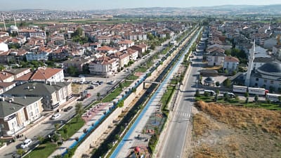 İnegöl Belediyesi’nin Mesudiye Mahallesinde hayata geçirdiği ve şehrin önemli çekim