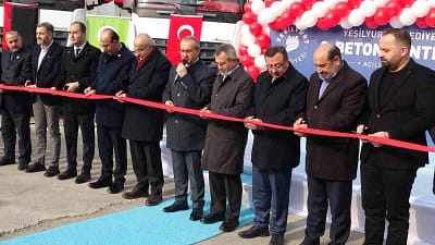 Yeşilyurt Belediyesi ikinci beton santralini hizmete aldı; kapasite artırılarak üretim