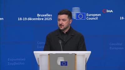 Ukrayna Devlet Başkanı Vladimir Zelenskiy, AB Liderler Zirvesi sonrası yaptığı