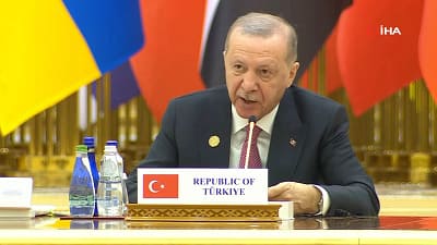 Cumhurbaşkanı Erdoğan, Uluslararası Barış ve Güven Forumu’nda Filistin için nihai