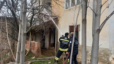 Günyüzü ilçesinin Yazır Mahallesi’nde boş olduğu öğrenilen bir evde çıkan