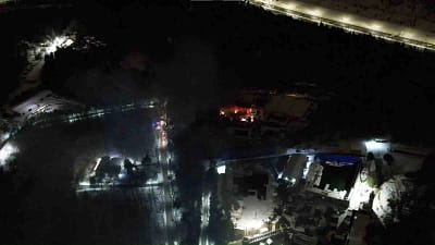 TRT’ye ait Çekmeköy film platosunda çıkan yangın paniğe neden oldu.