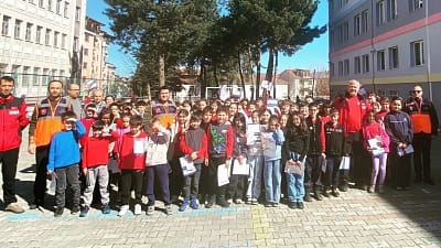 Kütahya’nın Simav ilçesinde AFAD tarafından öğretmen ve öğrencilere Okul Afet