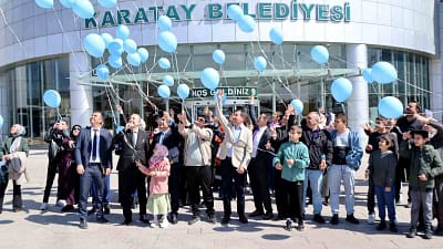 Konya’nın Karatay ilçesinde 2 Nisan Otizm Farkındalık Günü kapsamında düzenlenen