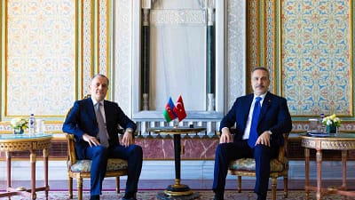 Dışişleri Bakanı Hakan Fidan, Azerbaycan Dışişleri Bakanı Ceyhun Bayramov ile