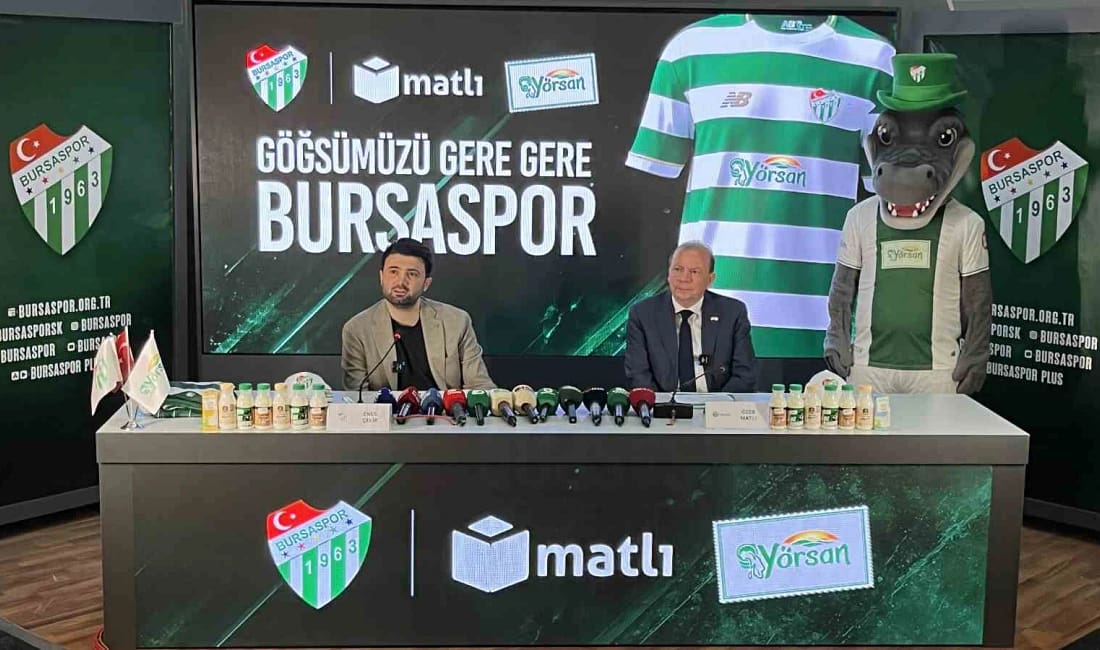 Bursaspor, 70 milyonluk sponsorluğuna imza attı Bursaspor, 2026-2027 sezonunu kapsayan ve yıllık 70 milyonluk getirisi olan