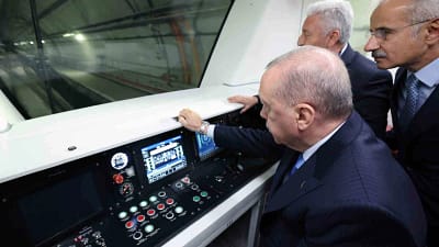 Cumhurbaşkanı Recep Tayyip Erdoğan, Halkalı-İstanbul Havalimanı-Gayrettepe Metro Projesi’nin son etabı